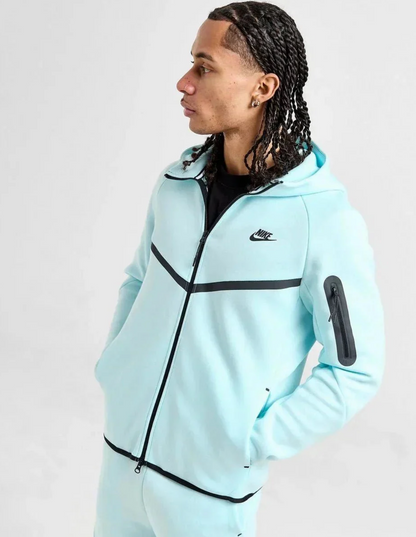 Nike Tech Hoodies Bleu Ciel